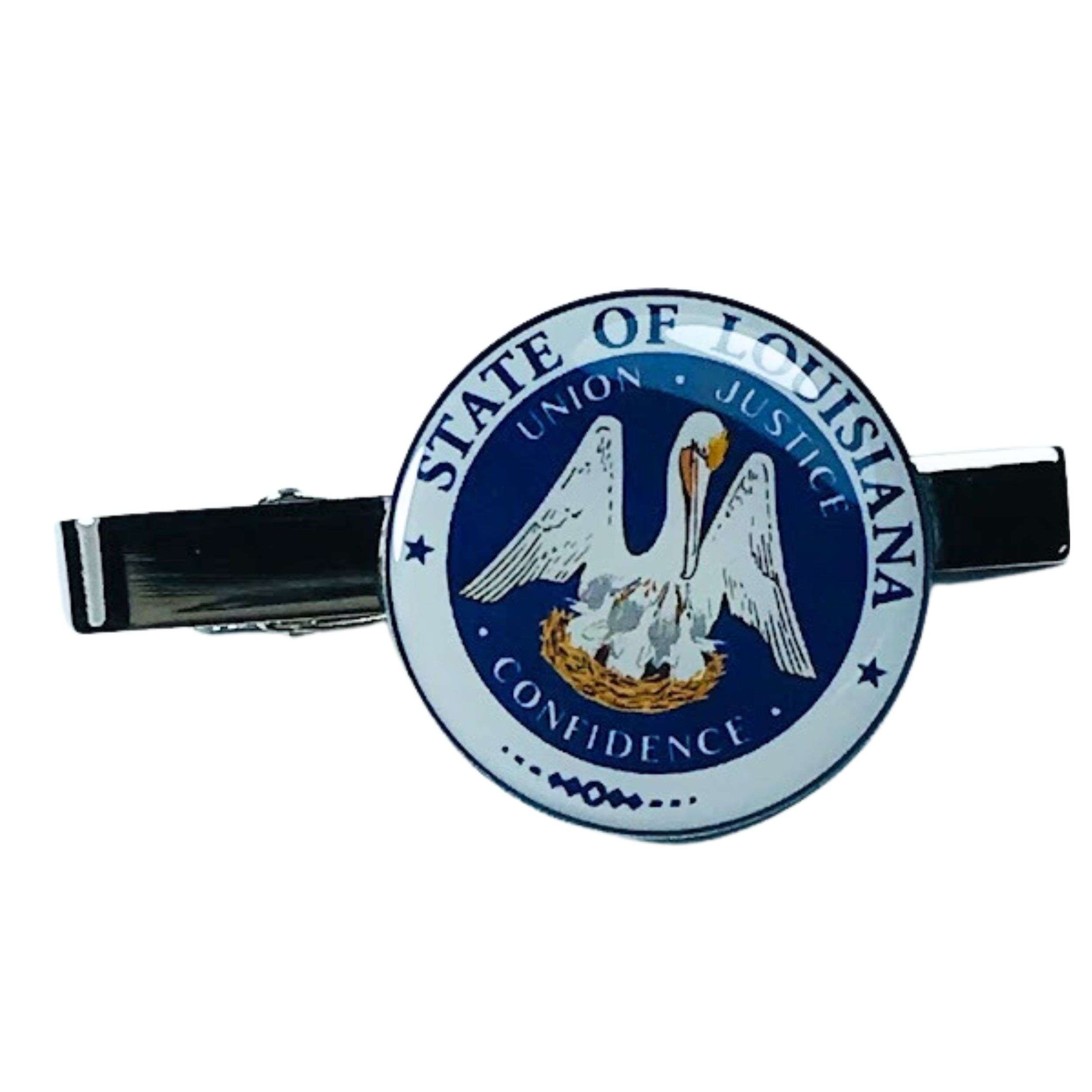 Tie Clip - Louisiana State Coat of Arms - USA