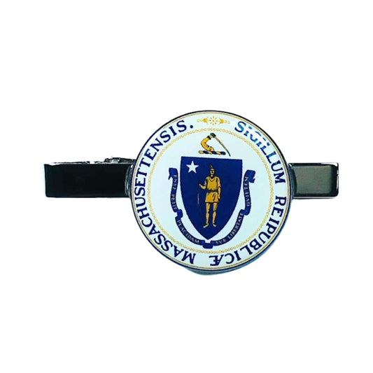 Tie Clip - Massachusetts State Coat of Arms - USA