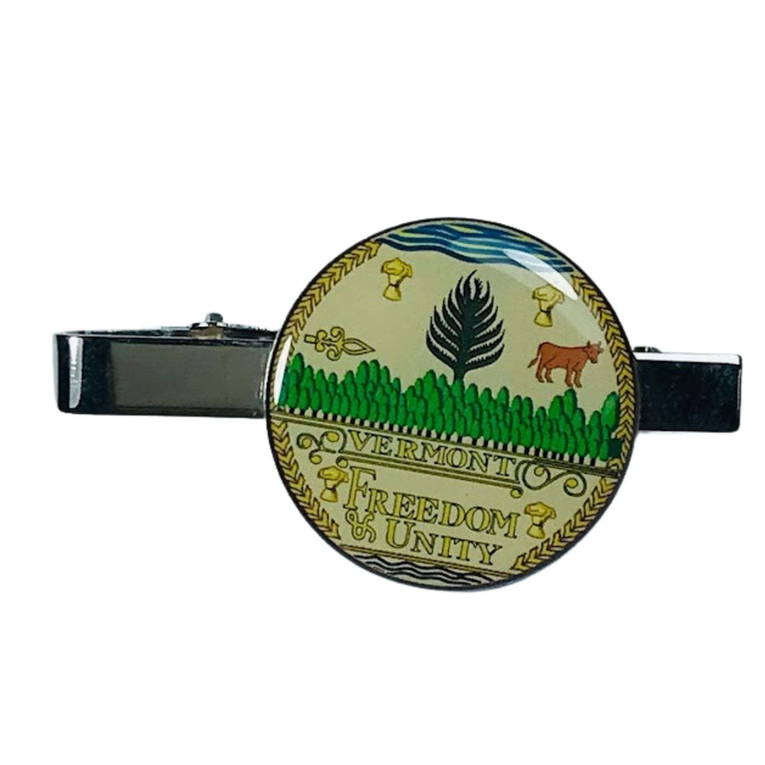 Tie Clip - Vermont State Coat of Arms - USA