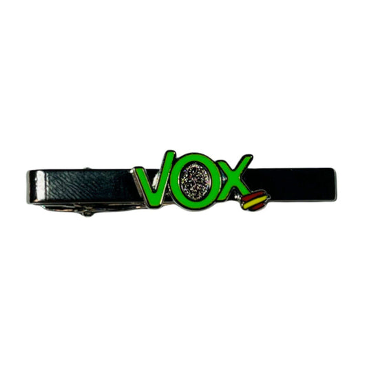 Tie Clip - Vox Green Political Party with Spanish Flag