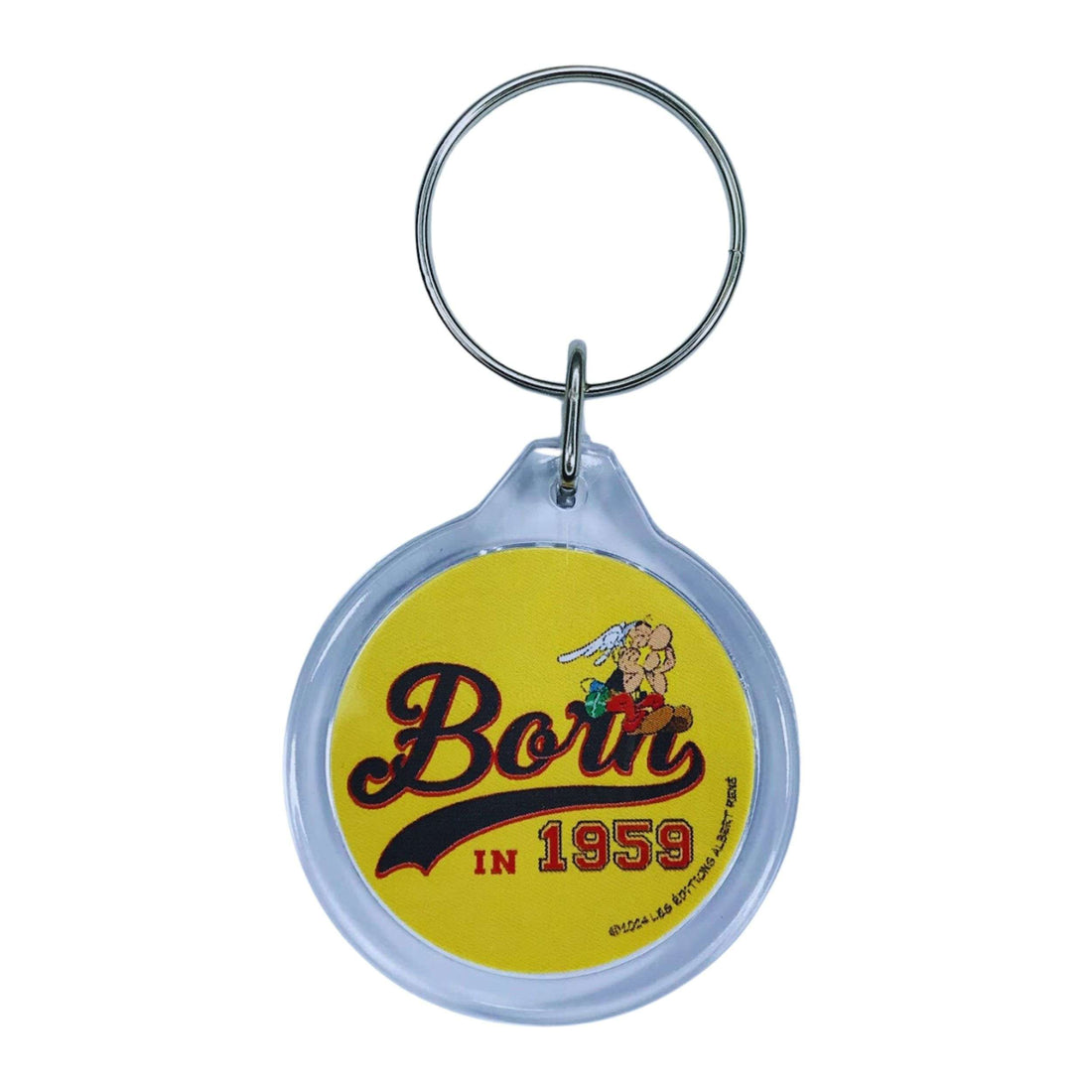 Round Keychain © Astérix - Born 1959 - Yellow - C#82