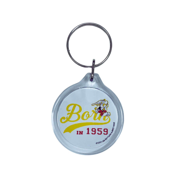 Round Keychain © Astérix - Born 1959 - Yellow Letters - C#92