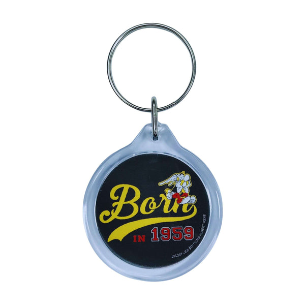 Round Keychain © Astérix - Born 1959 - Black - C#122