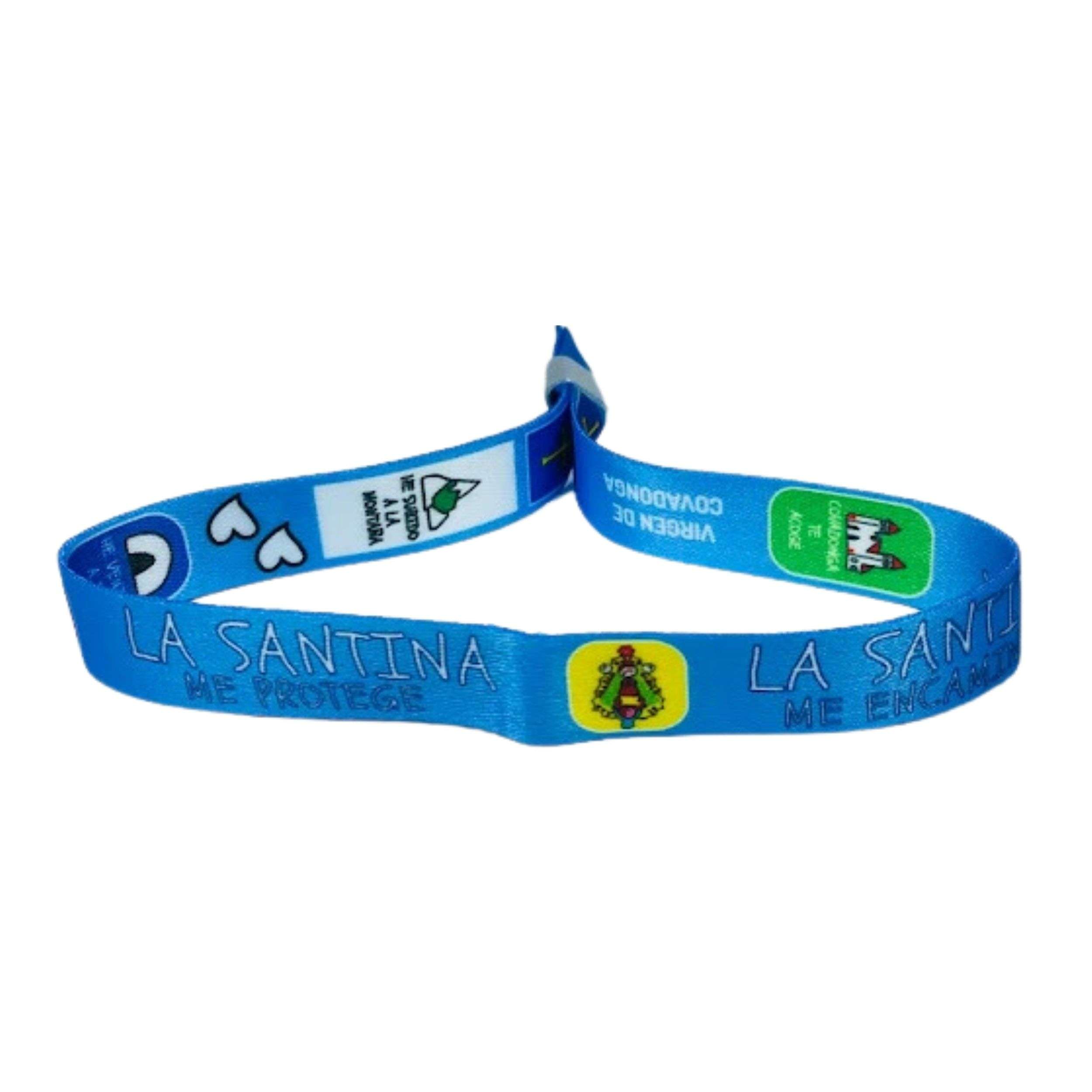 Pulsera Azul La Santina Me Encamina Virgen De Covadonga P606