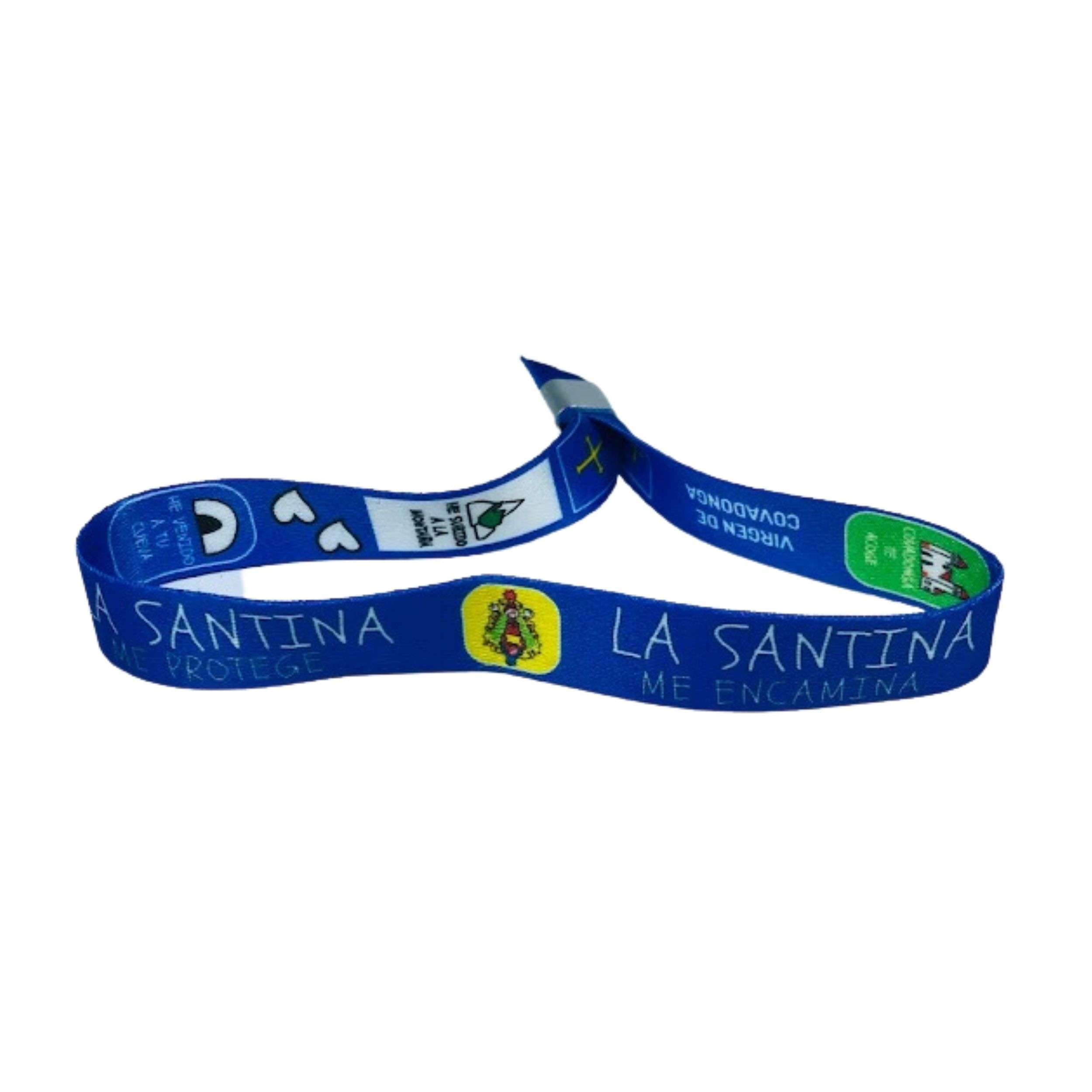 Pulsera Azul La Santina Me Encamina Virgen De Covadonga P610