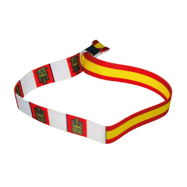 Bracelet - Drapeau de Castille-la Manche et de l'Espagne - P2685