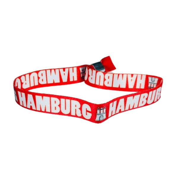 Armband - Hamburg-Flagge Text - Deutschland - P2342