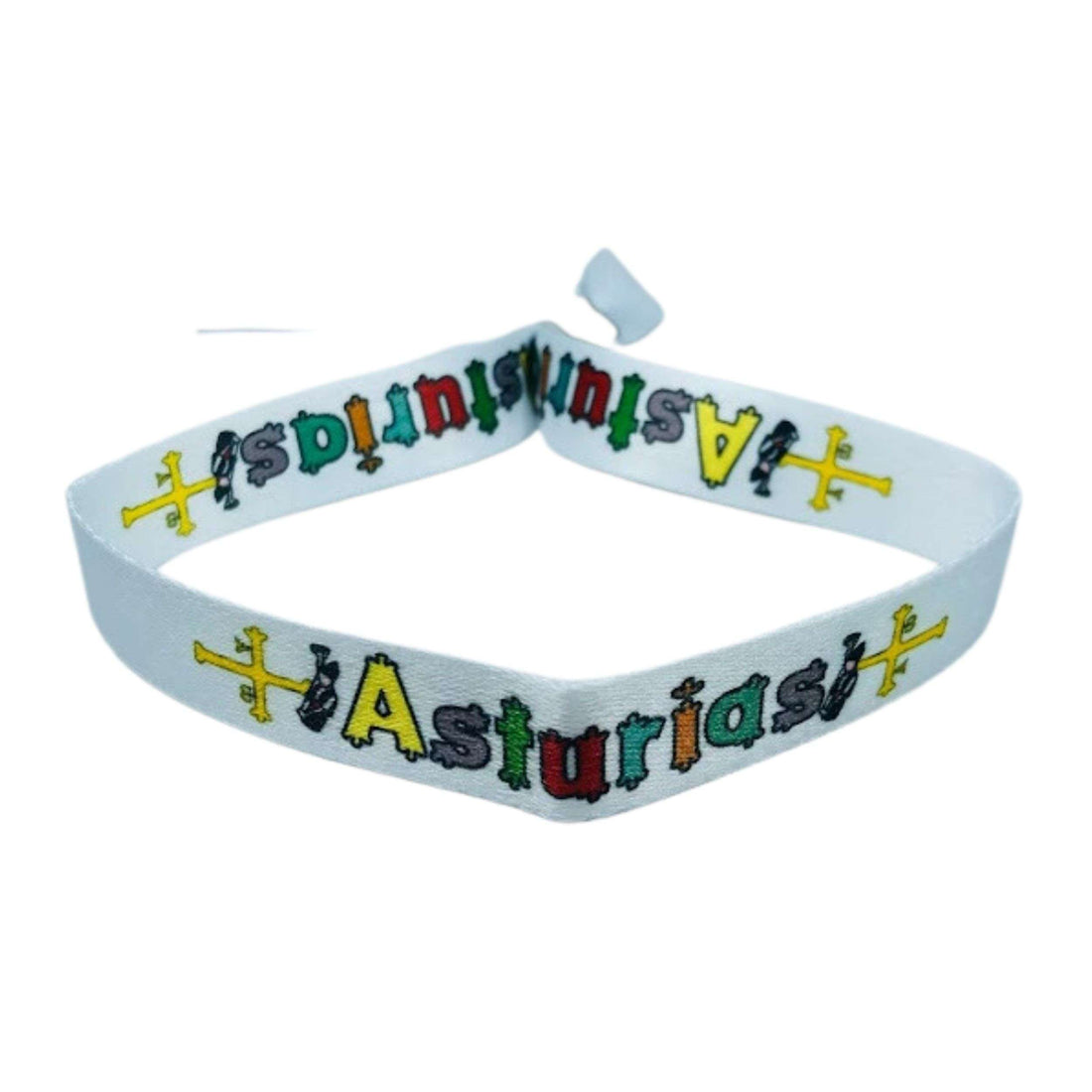 Pulseira - Branca - Cruz de Vitória de Astúrias - P628
