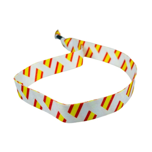 Pulsera Blanca Bandera De Espana P343