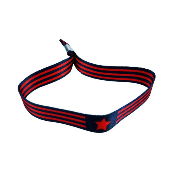 Armband - Roter Stern mit Streifen - P309