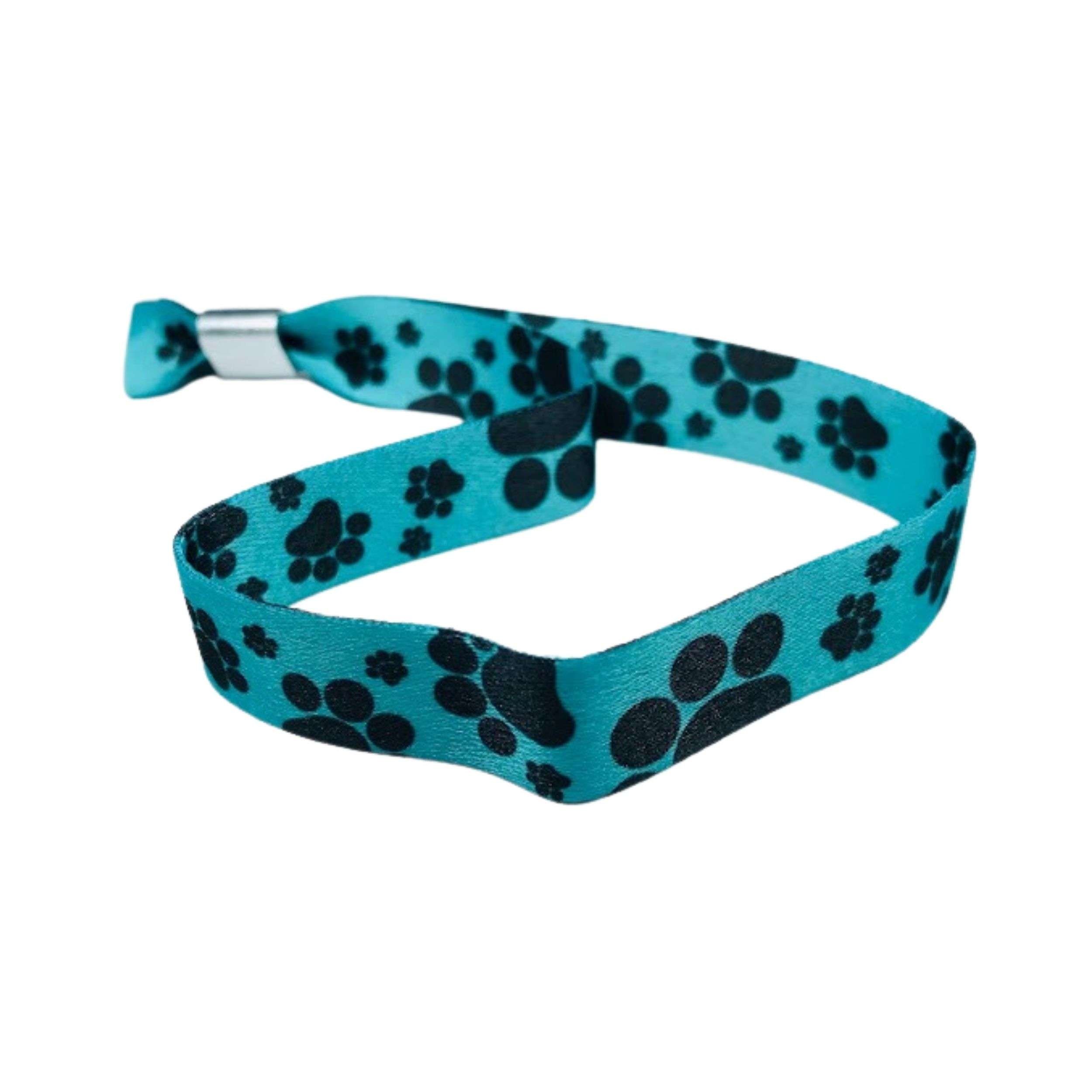 Pulsera Huellas De Cachorros Azul P473