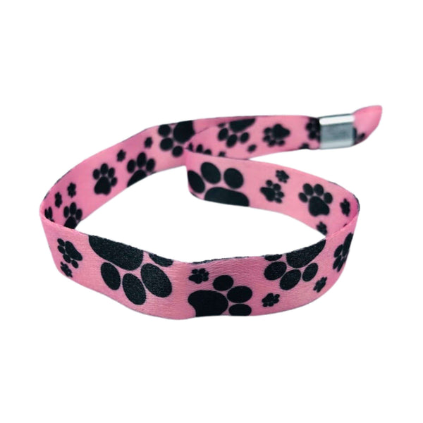 Pulsera - Huellas de Cachorros Rosa - P472