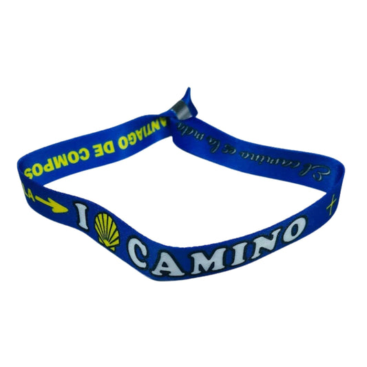 Pulsera I Love Camino Santiago Bandera Asturias Espana P2770