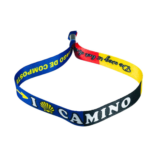 Pulsera I Love Camino Santiago Bandera Belgica P2789