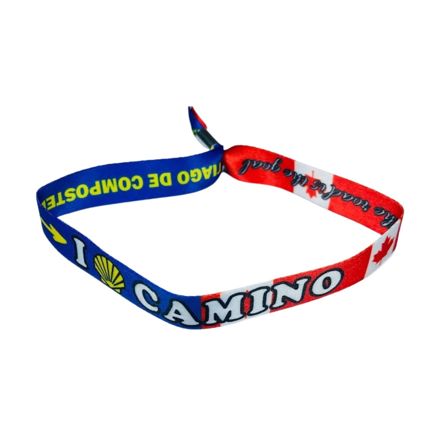 Pulsera I Love Camino Santiago Bandera Canada P2837