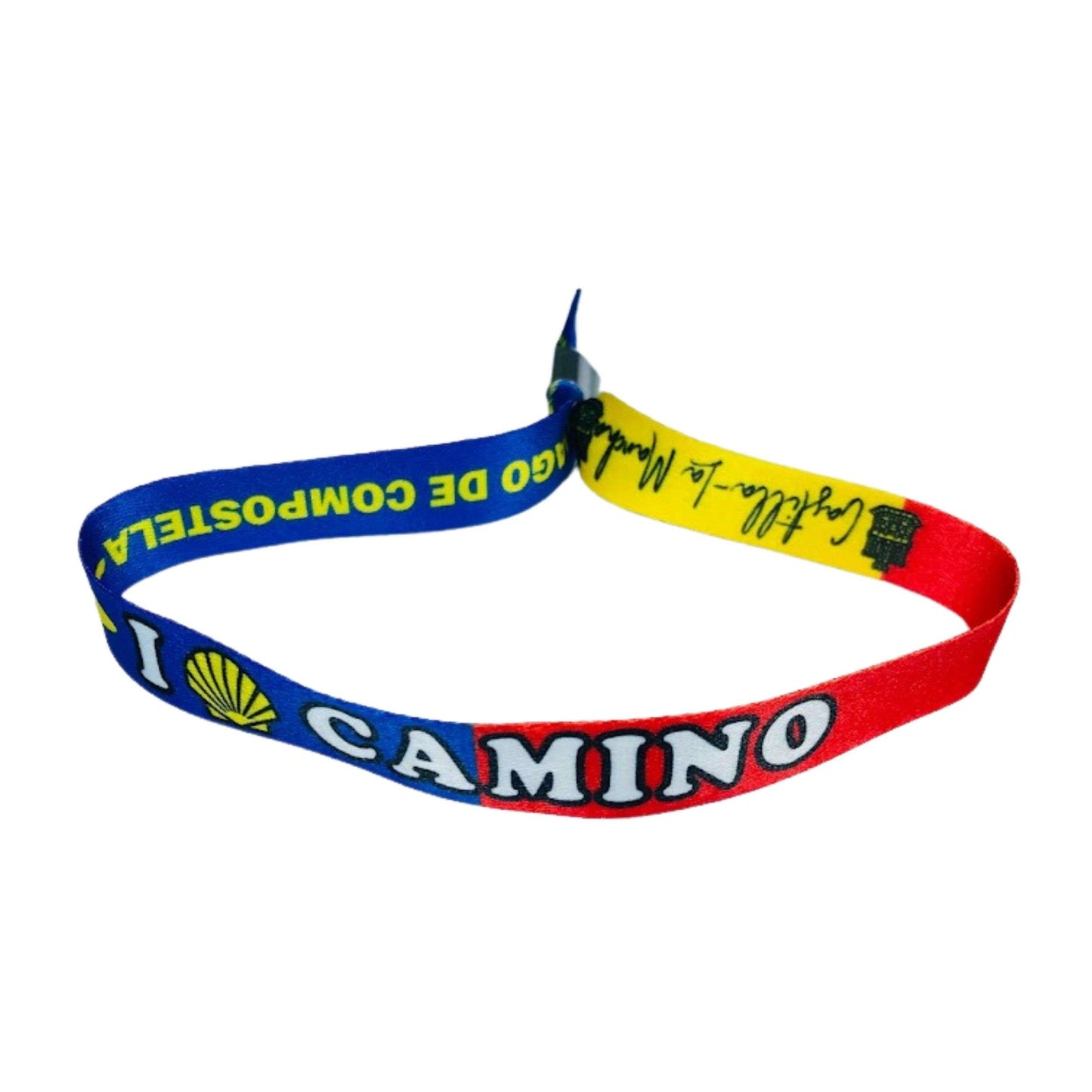 Pulsera I Love Camino Santiago Bandera Castilla La Mancha Espana P2759