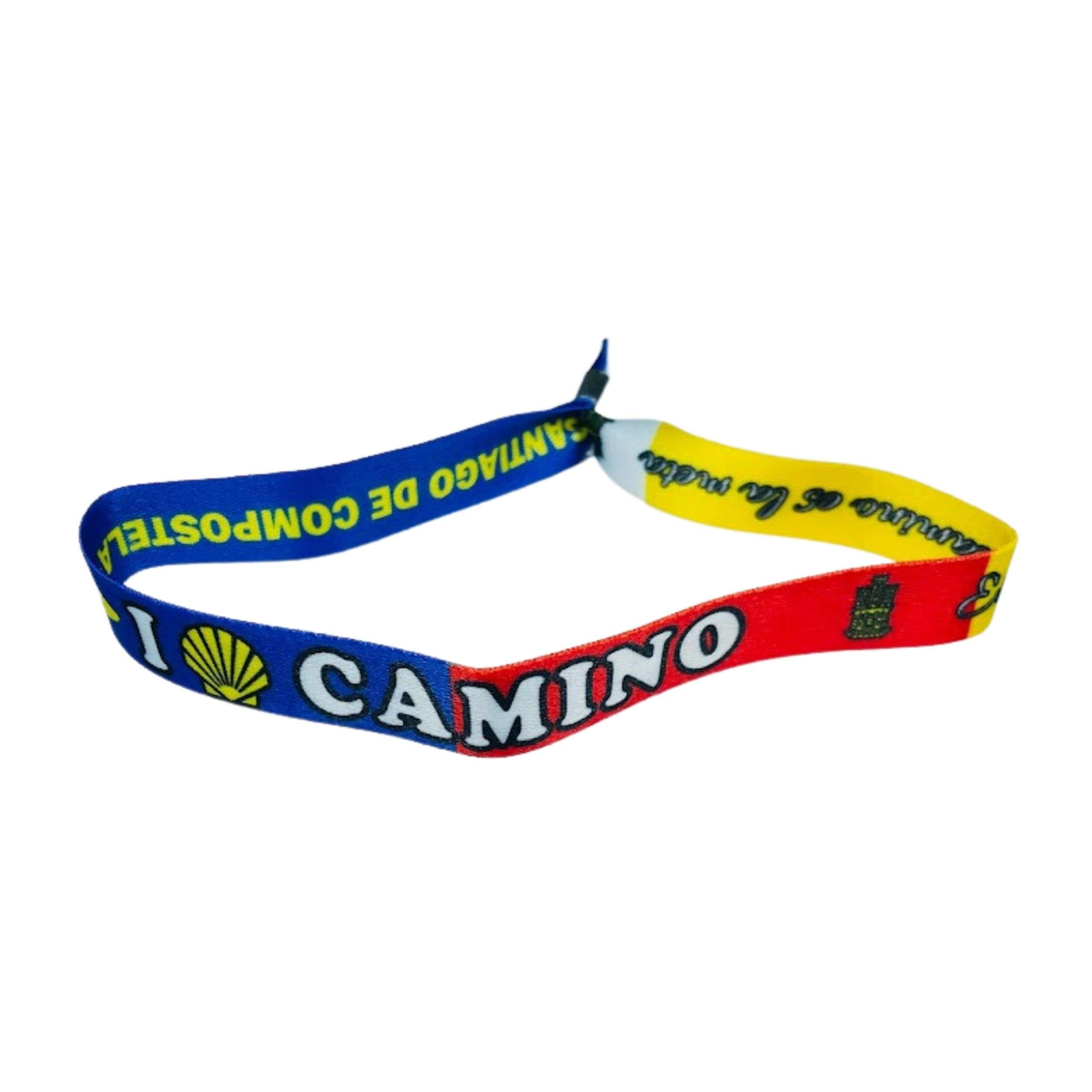 Pulsera I Love Camino Santiago Bandera Castilla La Mancha Espana P2773