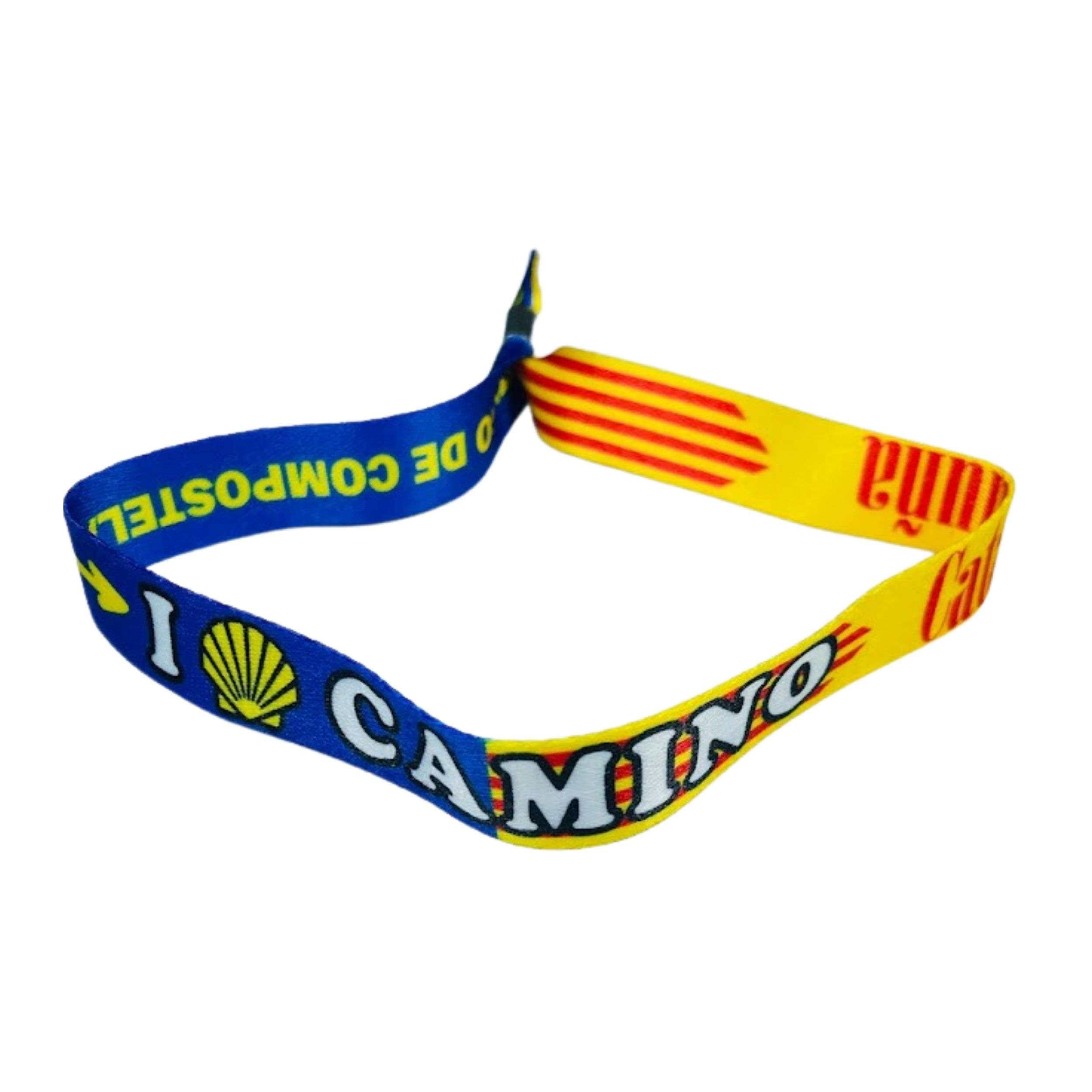 Pulsera I Love Camino Santiago Bandera Cataluna Espana P2847