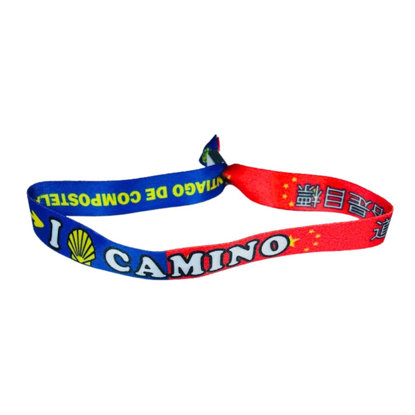 Bracelet - I Love Camino Santiago - Drapeau Chinois - P2843