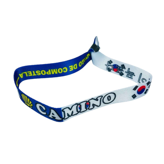 Pulsera I Love Camino Santiago Bandera Corea Del Sur P2841