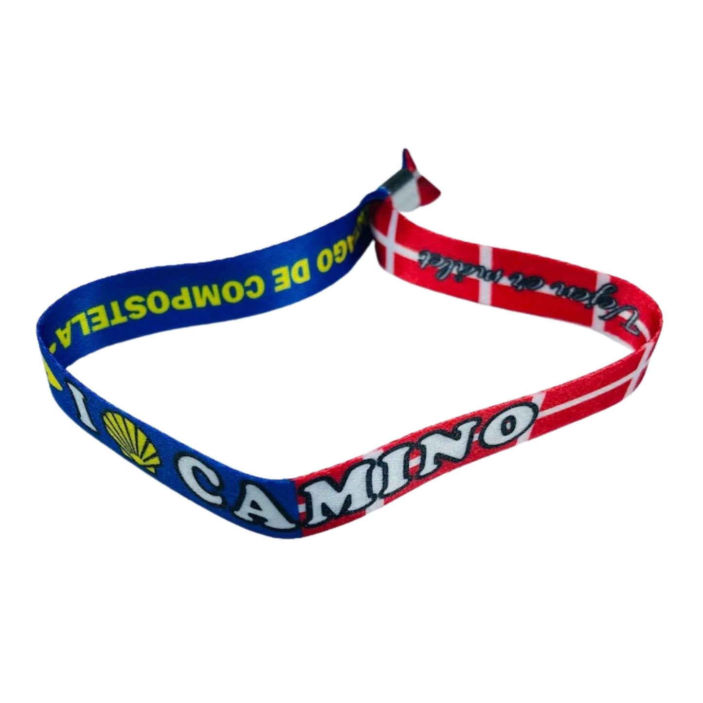 Pulsera I Love Camino Santiago Bandera Dinamarca P2793