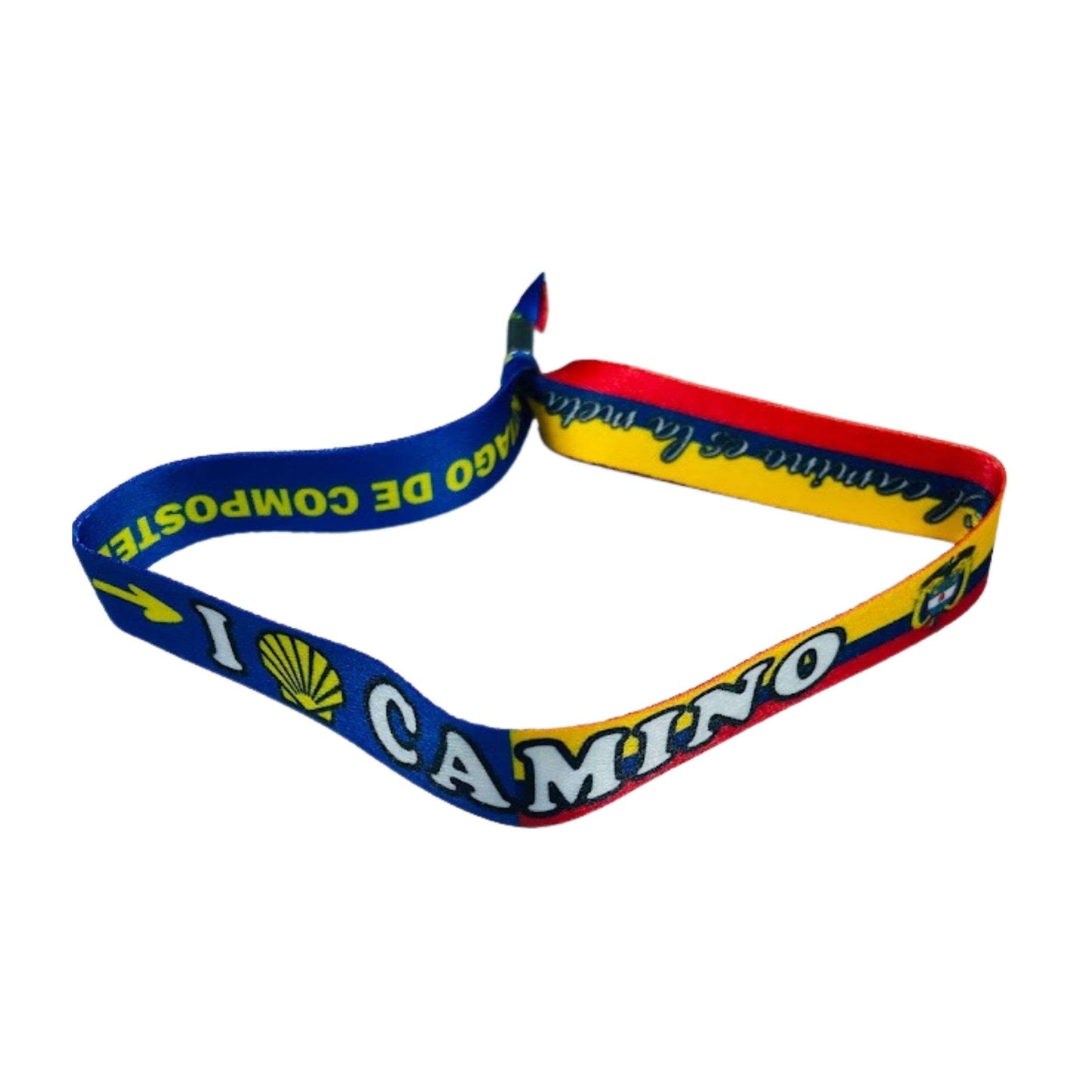 Pulsera I Love Camino Santiago Bandera Ecuador P2829