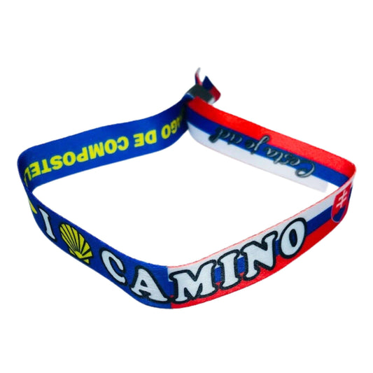 Pulsera I Love Camino Santiago Bandera Eslovaquia P2819