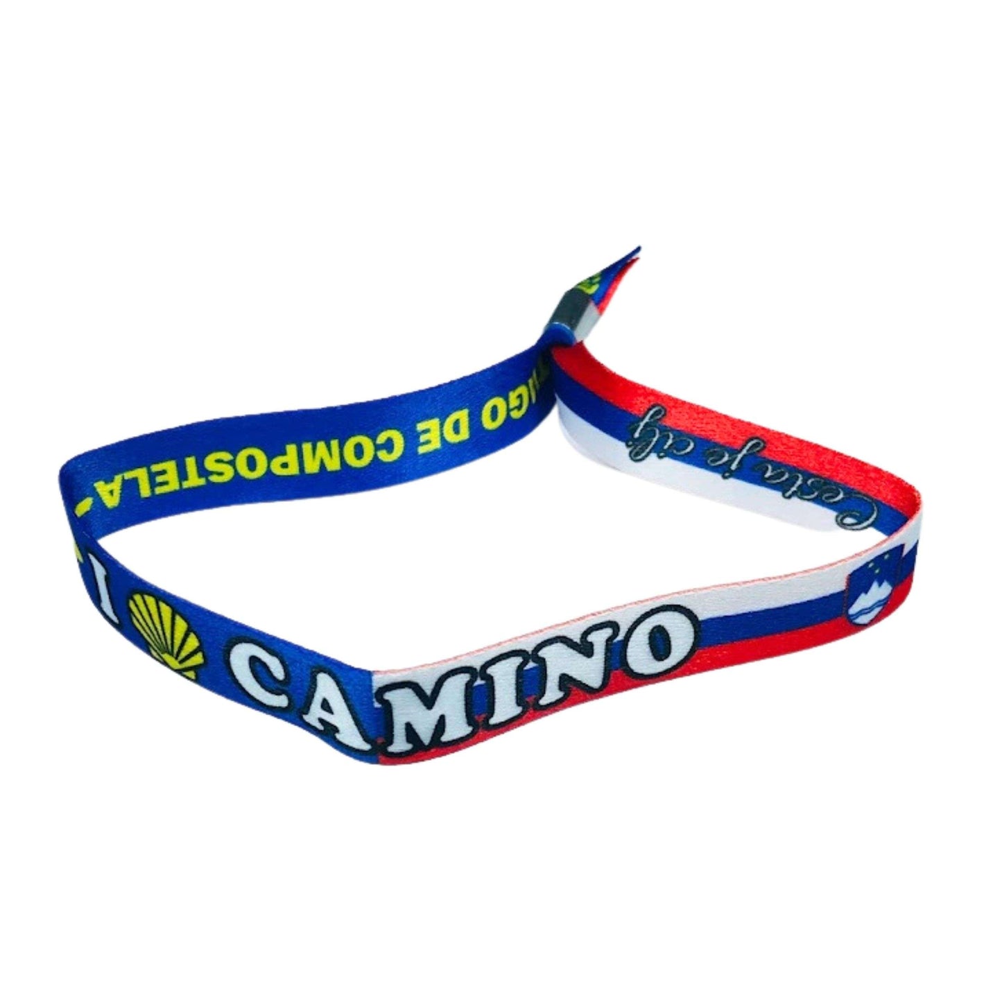 Pulsera I Love Camino Santiago Bandera Eslovenia P2820