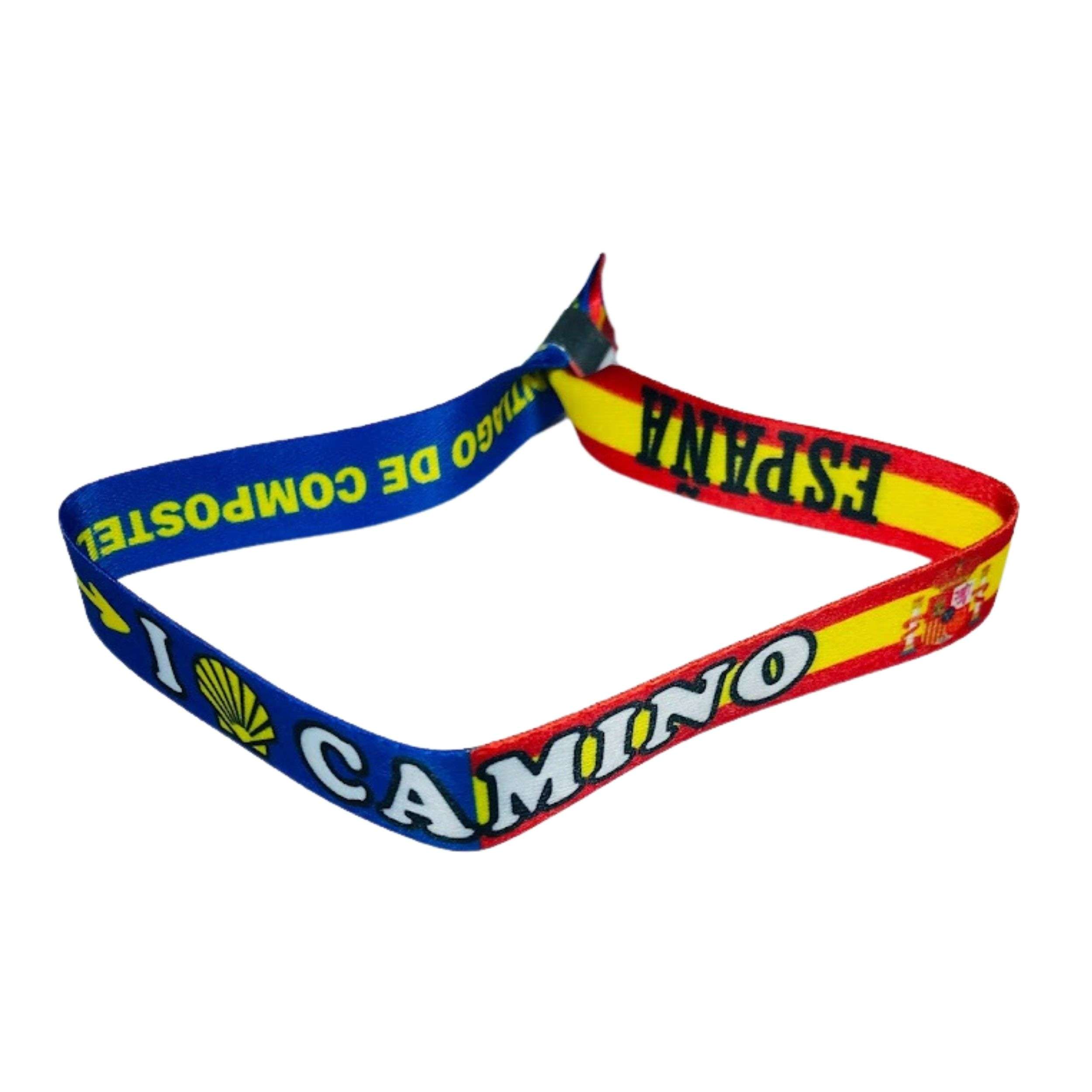 Pulsera I Love Camino Santiago Bandera Espana P2852