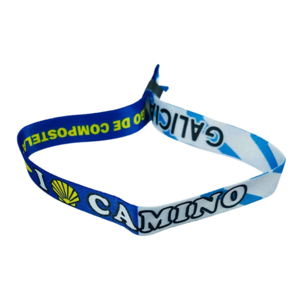 Pulseira - I Love Caminho de Santiago - Bandeira da Galiza - Espanha - P2851