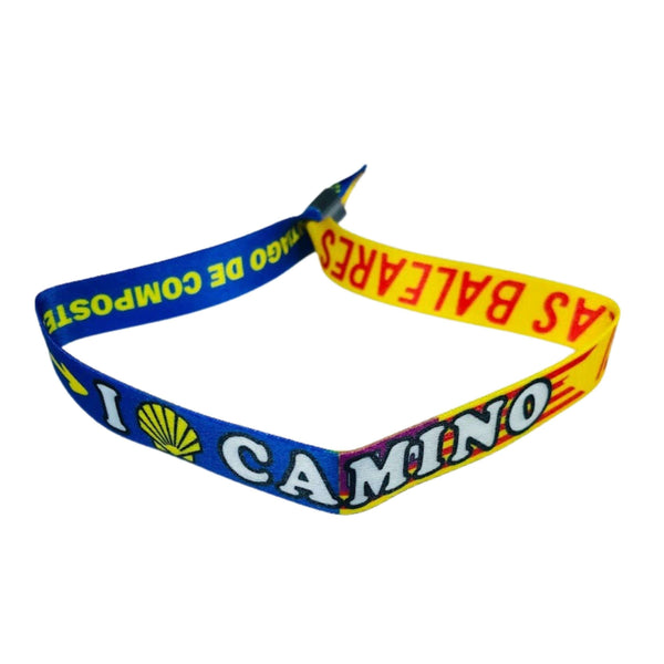 Pulseira - I Love Caminho de Santiago - Bandeira das Ilhas Baleares - Espanha - P2755