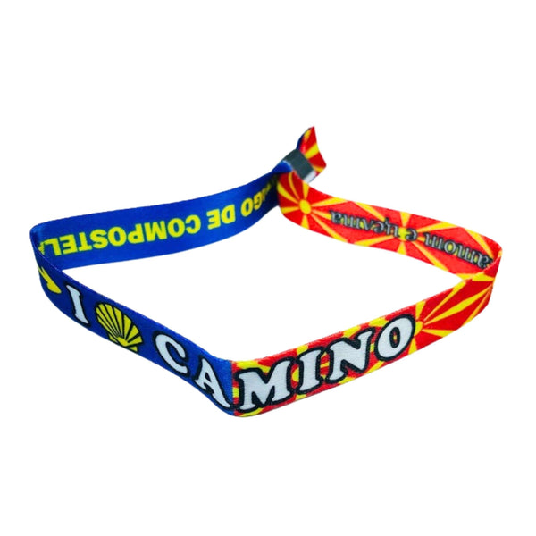 Pulseira - I Love Caminho de Santiago - Bandeira da Macedónia do Norte - P2811