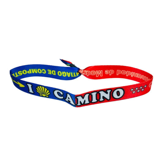 Pulsera I Love Camino Santiago Bandera Madrid Espana P2751