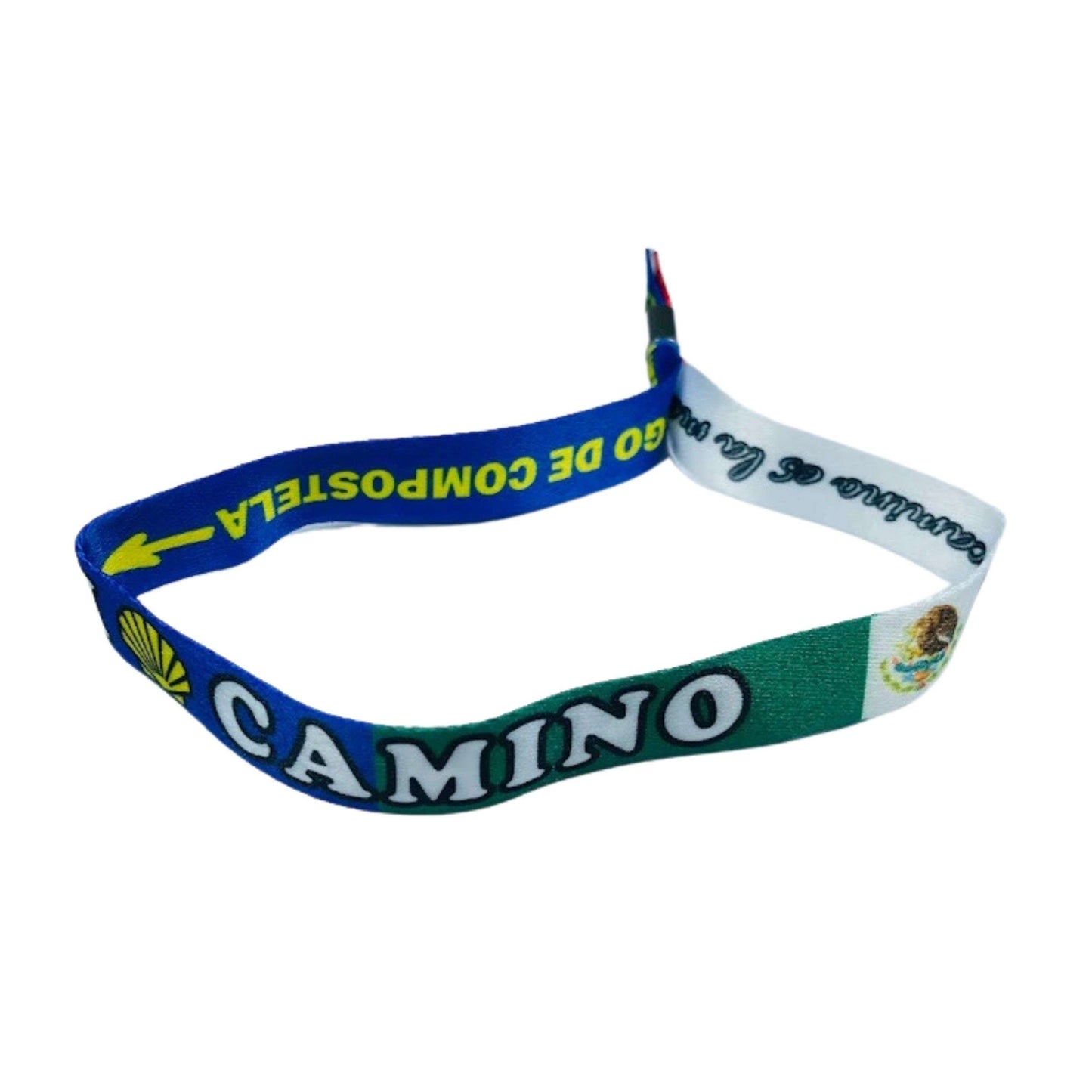 Pulsera I Love Camino Santiago Bandera Mexico P2833