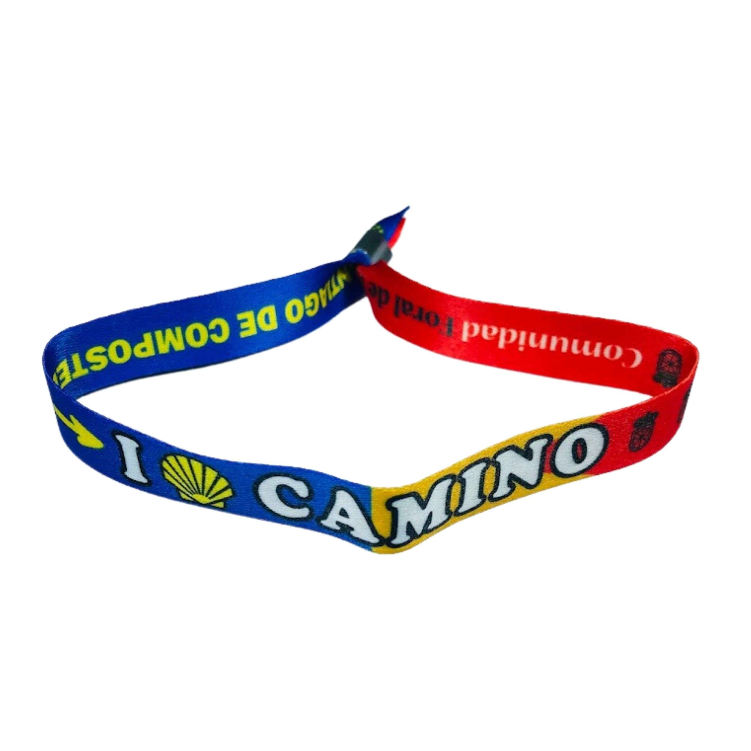 Pulsera I Love Camino Santiago Bandera Navarra Espana P2762