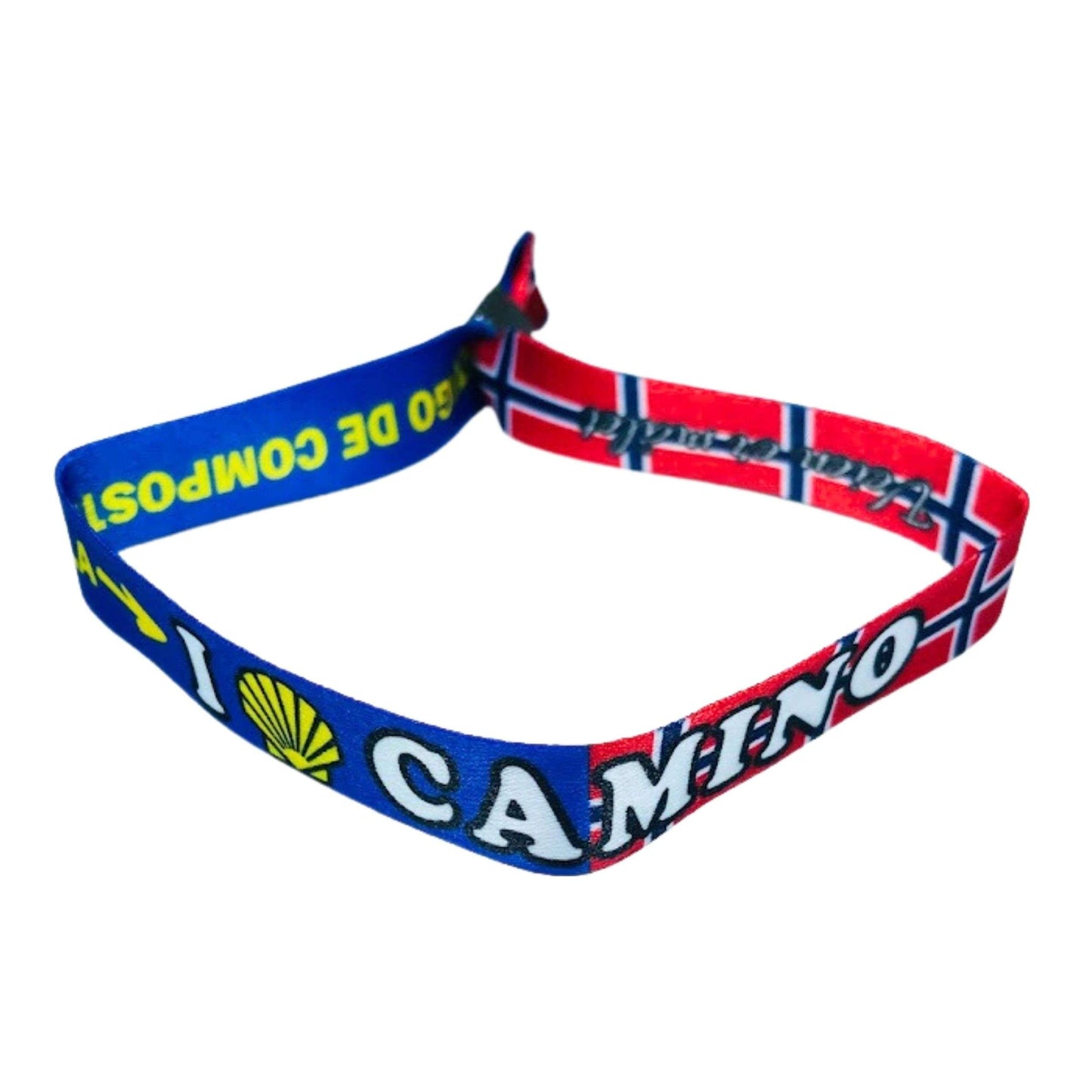 Pulsera I Love Camino Santiago Bandera Noruega P2812