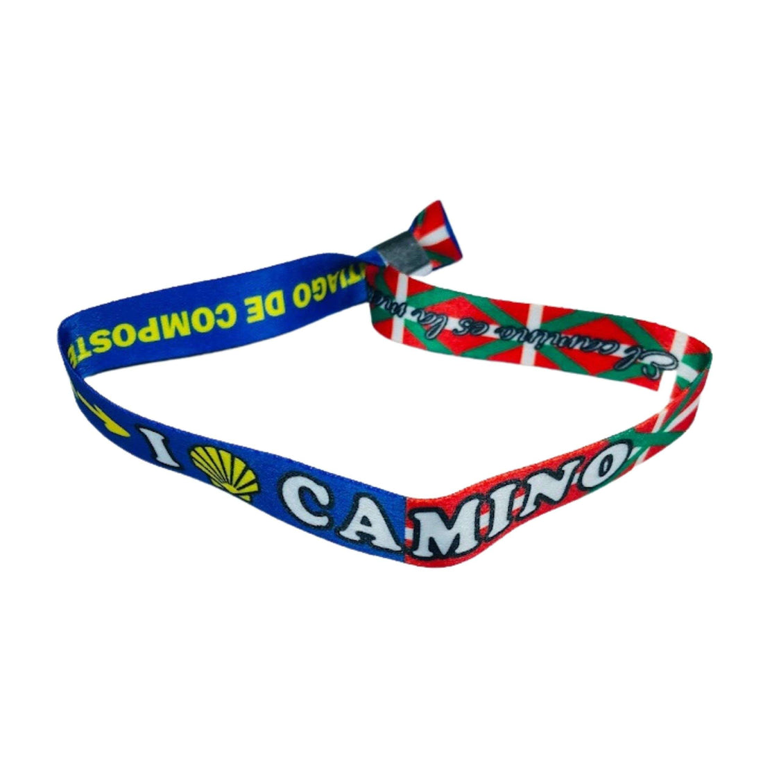 Pulseira - I Love Caminho de Santiago - Bandeira País Basco - Espanha - P2781