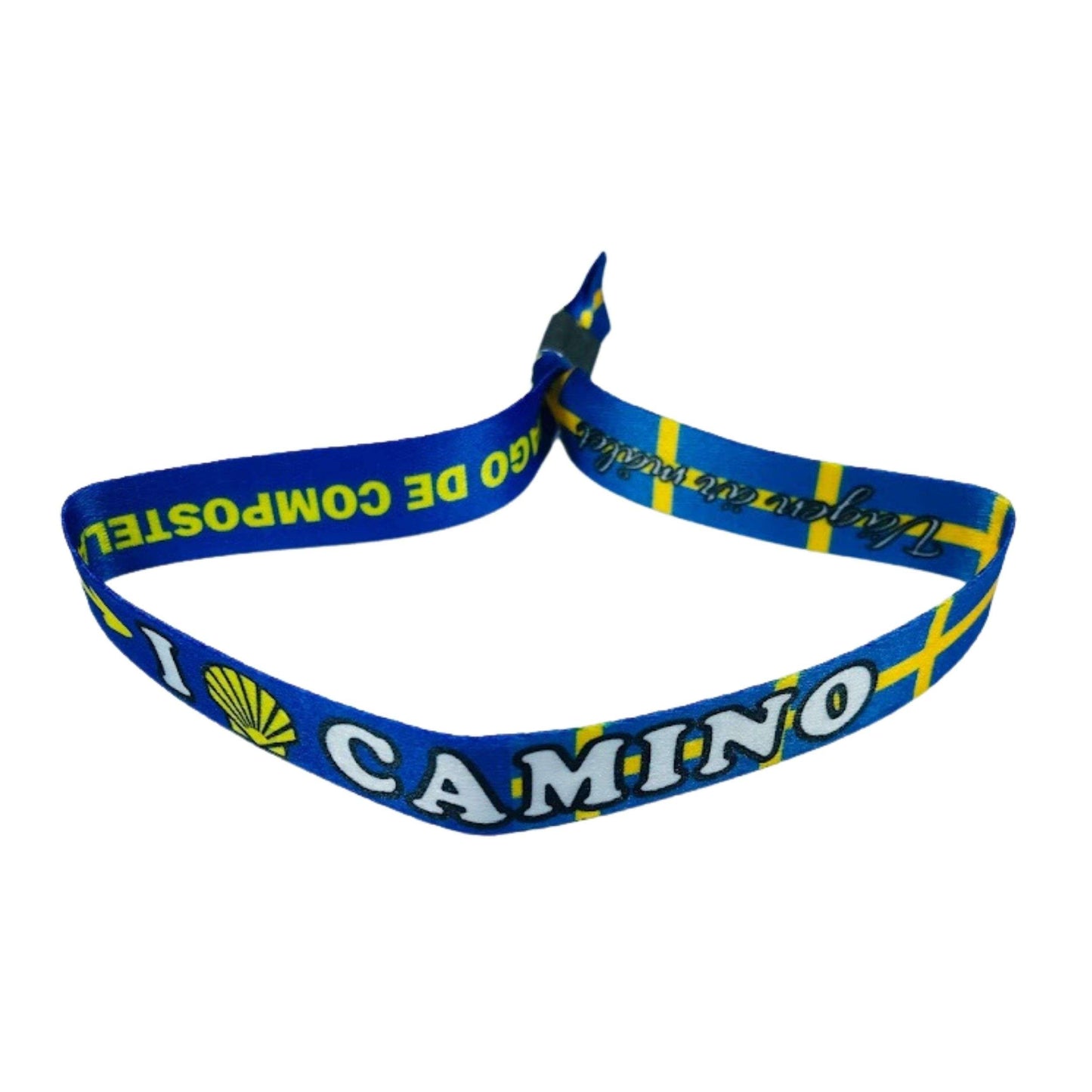 Pulsera I Love Camino Santiago Bandera Suecia P2821