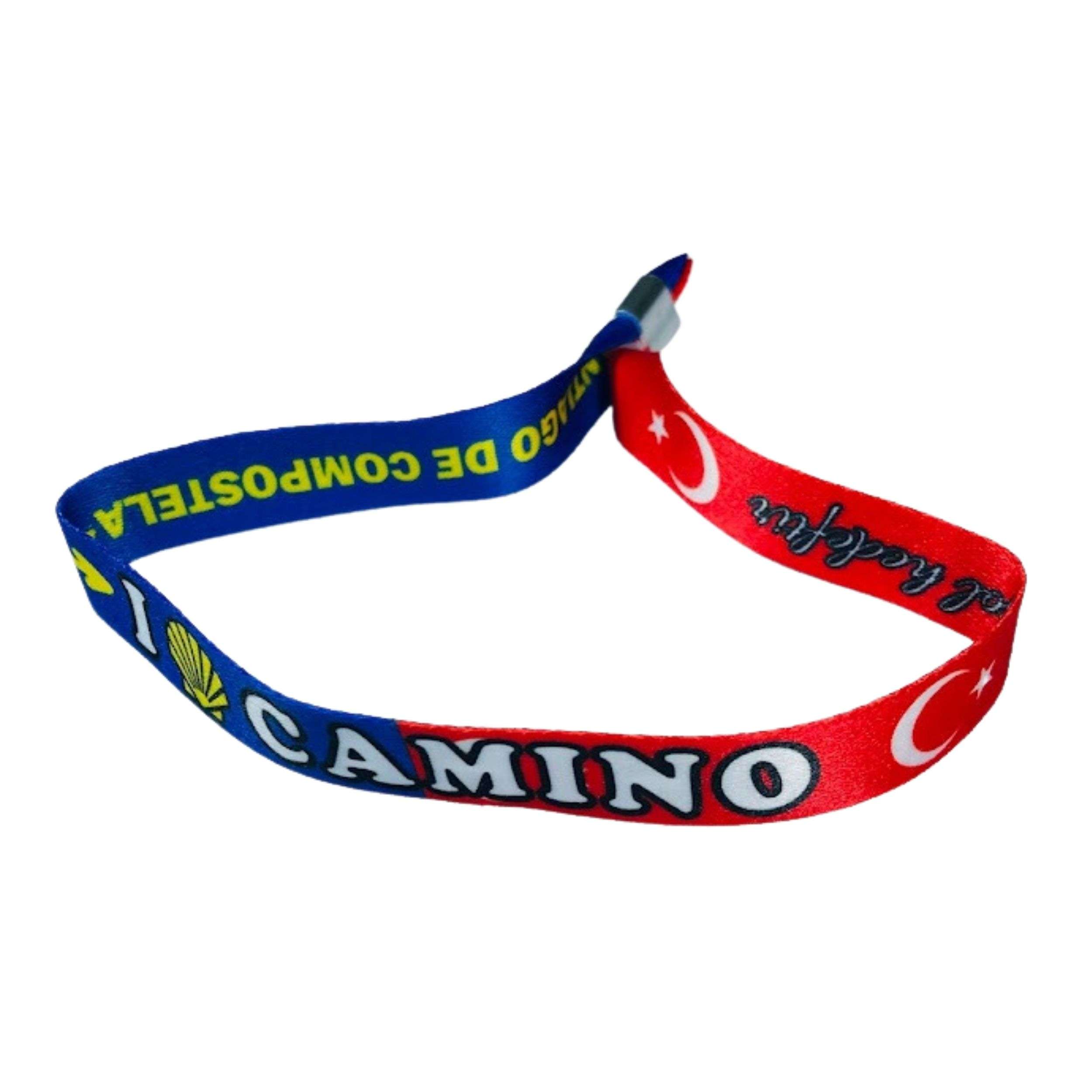 Pulsera I Love Camino Santiago Bandera Turquia P2844