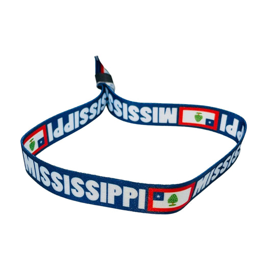 Pulsera Mississippi Confederate Flag Usa P2499