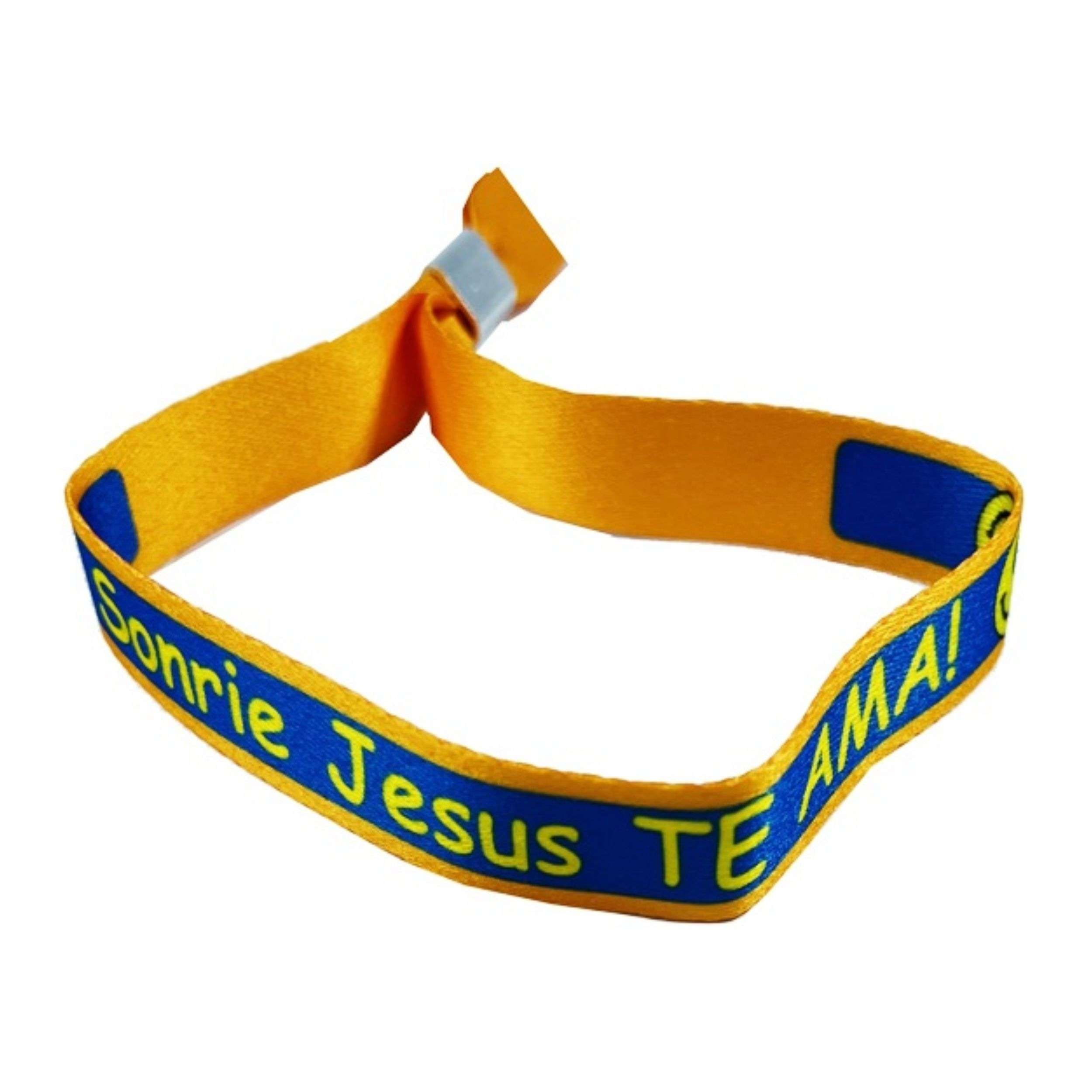 Pulsera Naranja Sonrie Jesus Te Ama P584