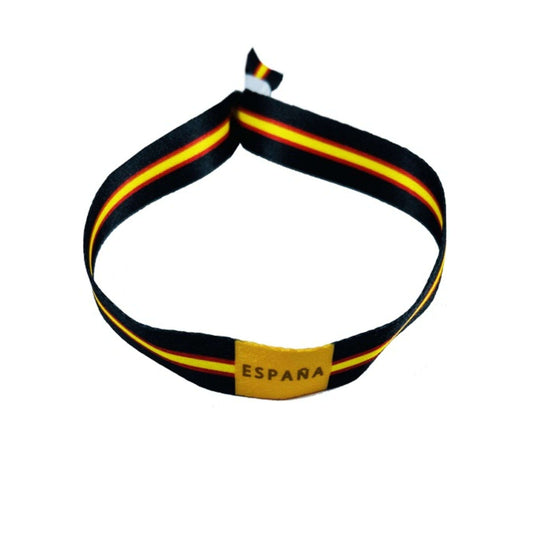 Pulsera Negra Bandera Espana P217