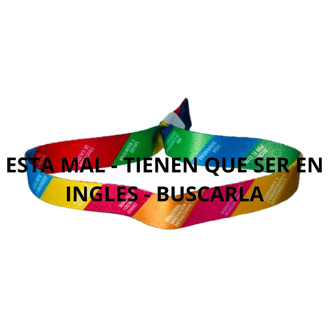 Armband - Ods Sdg Ziele Englisch - P199