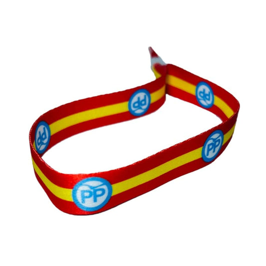 Pulsera Pp Partido Popular Bandera Espana P192