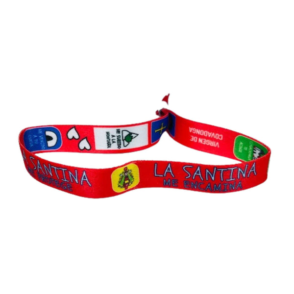 Pulsera - Roja - La Santina Me Encamina - Virgen de Covadonga - P607