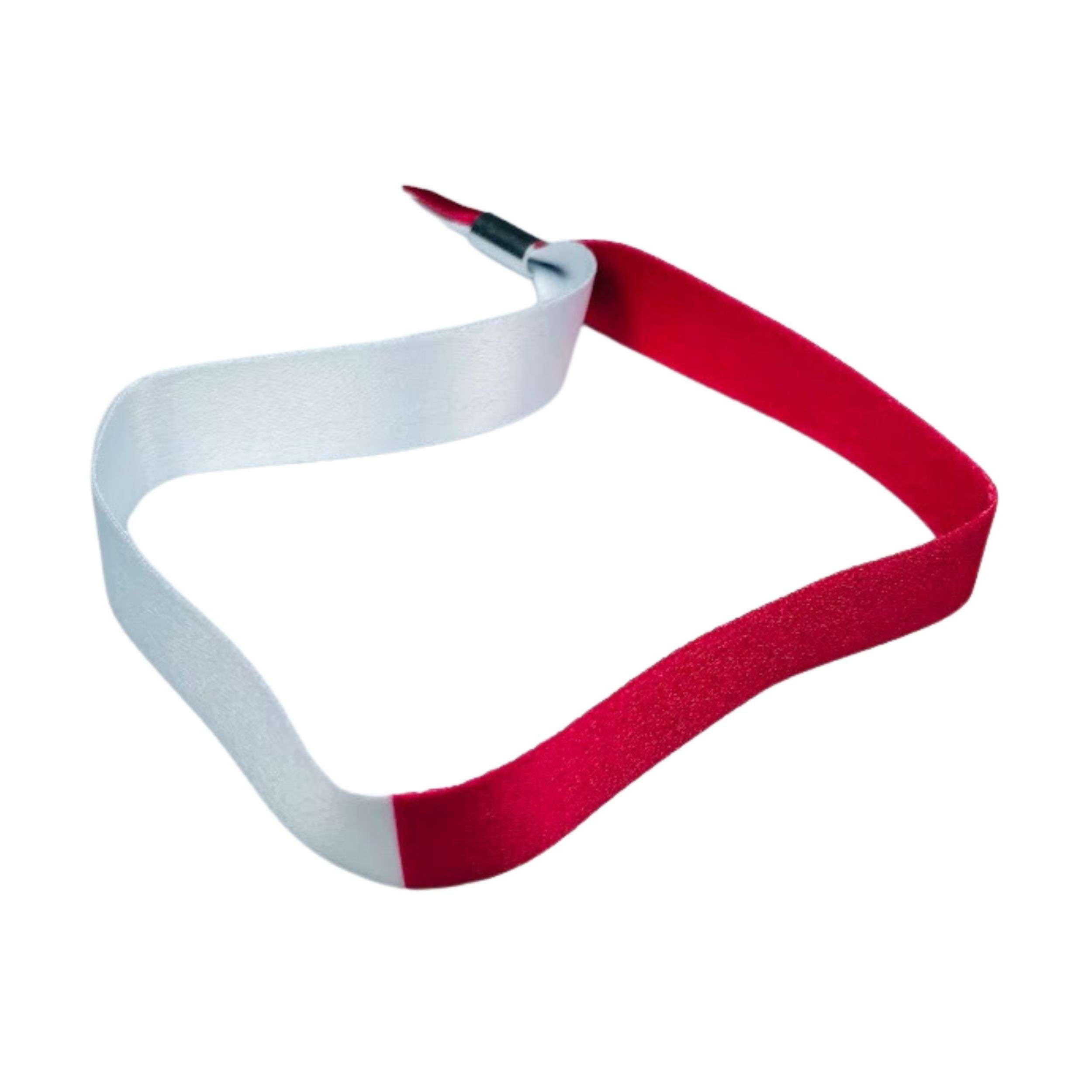 Pulsera Rojo Y Blanco Cancer De Cabeza Y Cuello P2864