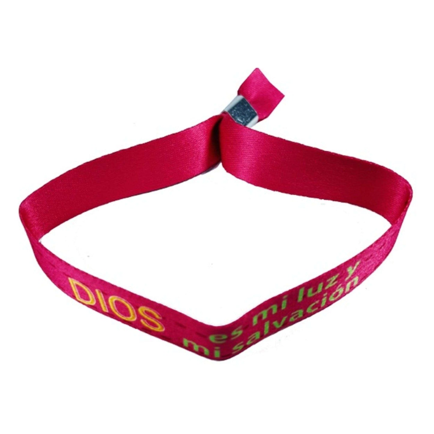 Pulsera Rosa Dios Es Mi Luz Y Mi Salvacion P579