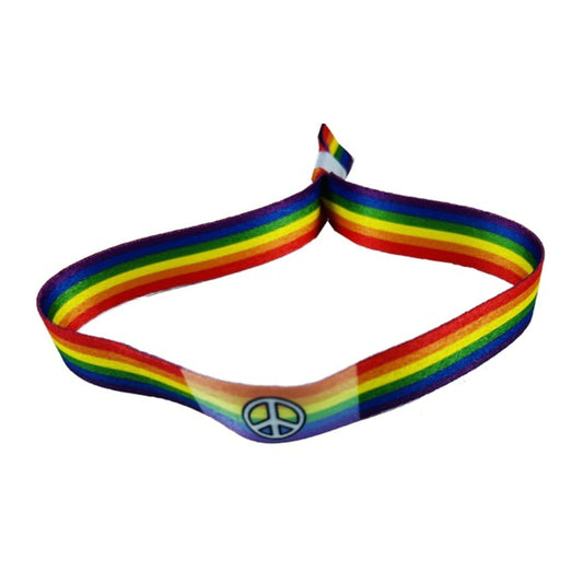 Pulsera Simbolo Paz Y Amor Bandera Lgbt P407