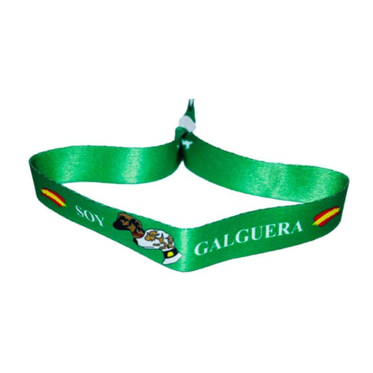 Pulsera Soy Galguera Verde Bandera Espana P123