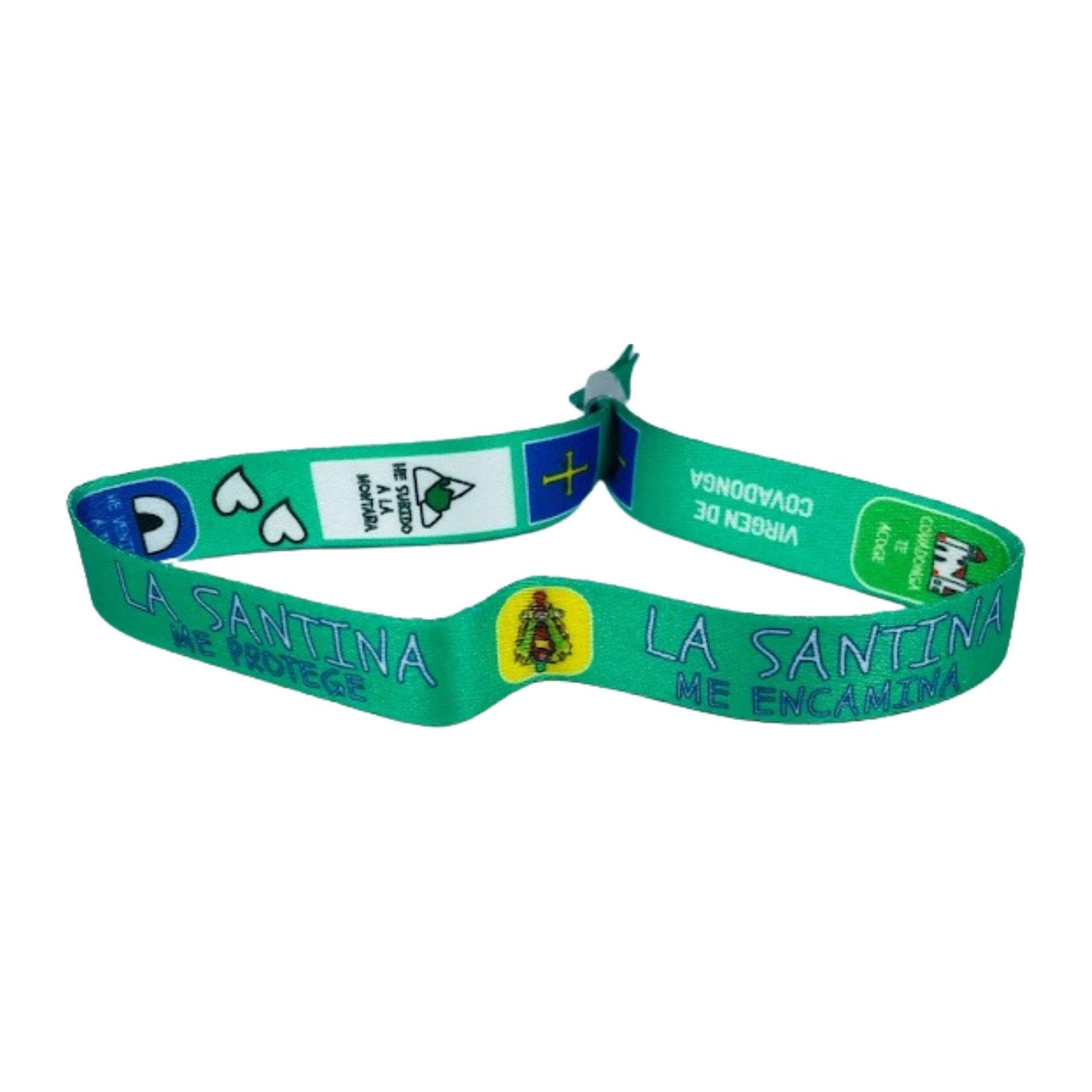 Pulsera Verde La Santina Me Encamina Virgen De Covadonga P607